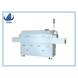Automatic 6 Zones Lead Free Solder SMT Reflow Oven For LED Tube Bulb Strip Downlight Panel Light Assembly Machine